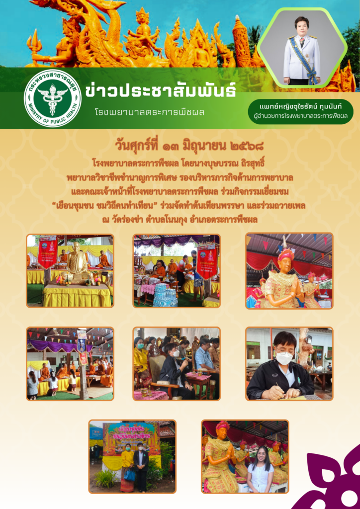 กิจกรรมเยี่ยมชม “เยือนชุมชน ชมวิถีคนทำเทียน